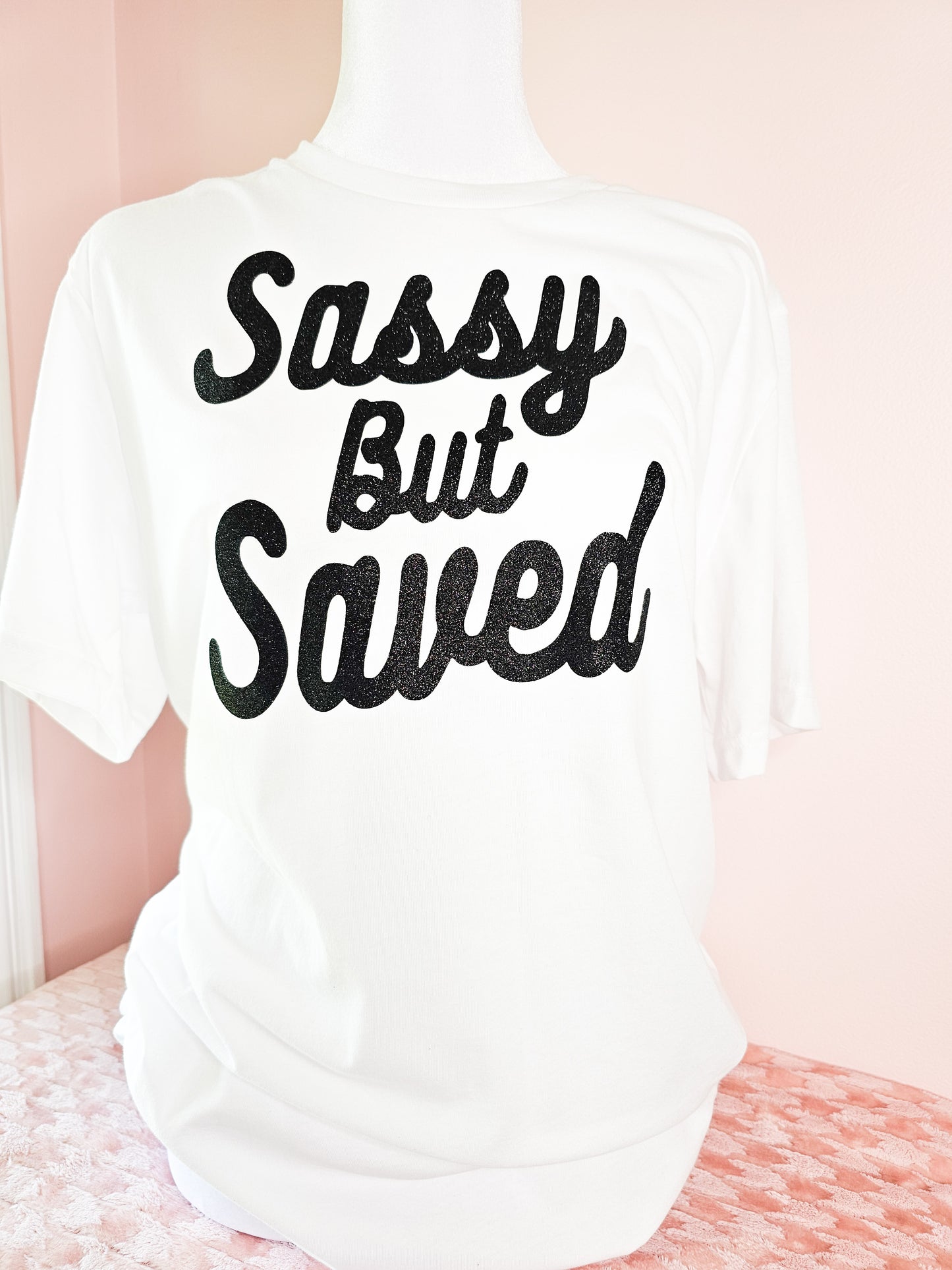 Sassy but Saved T-shirt - Black/White