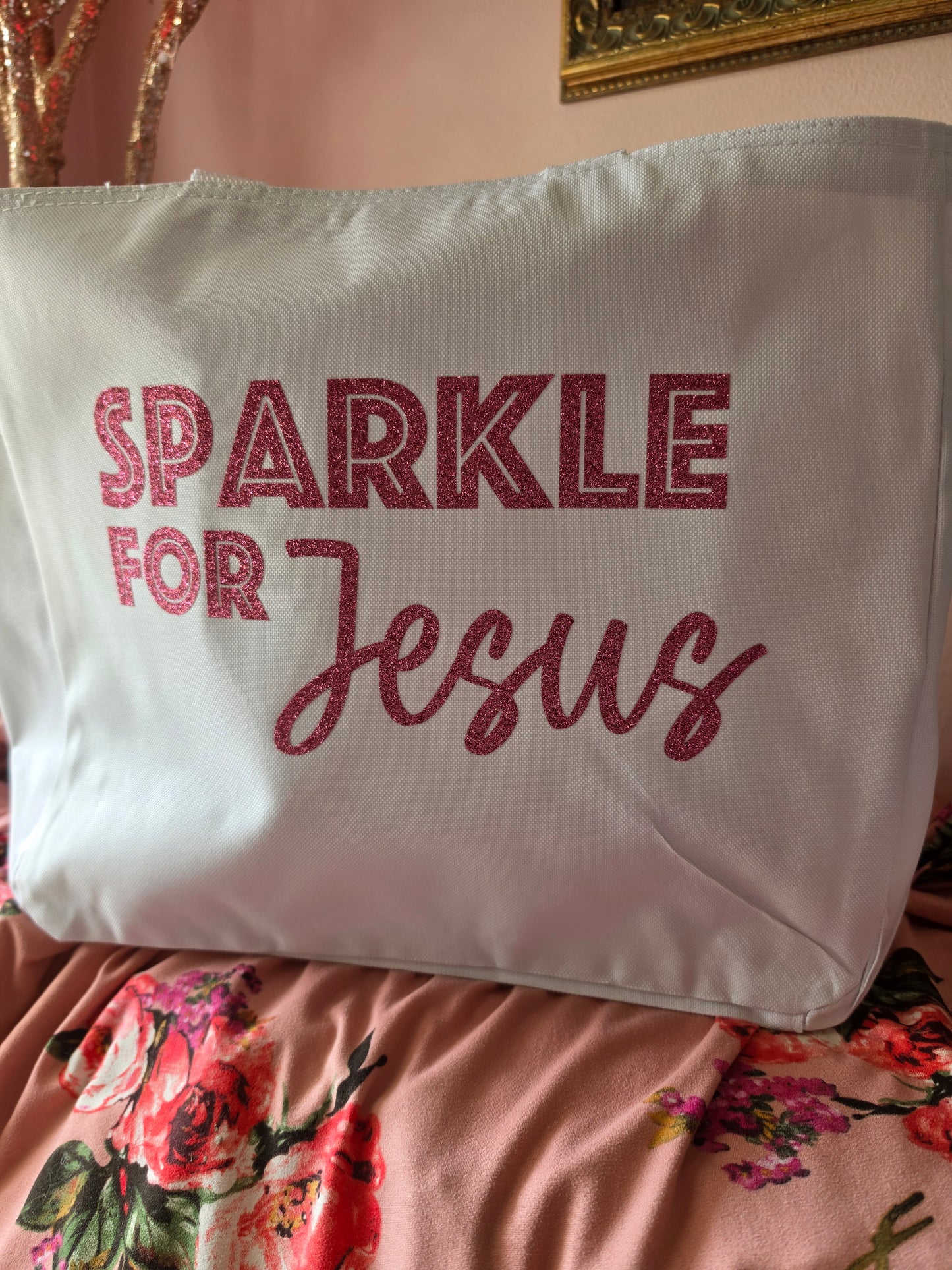 Sparkle for Jesus Tote